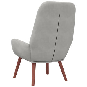 Sessel Hellgrau Samt Relaxsessel