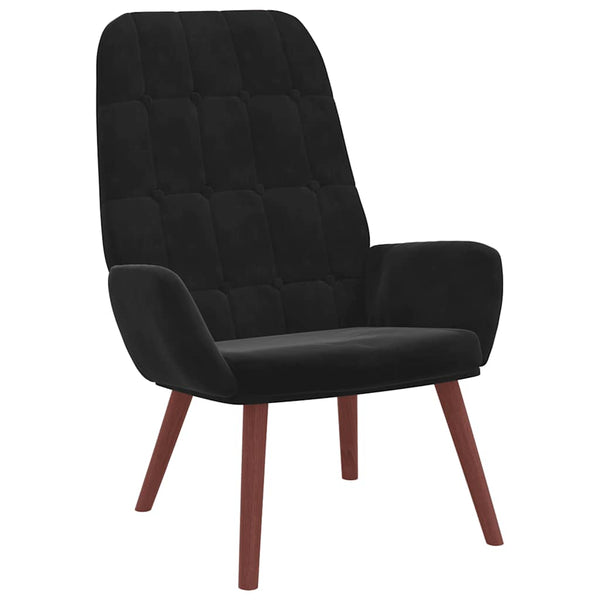 vidaXL Fauteuil relax noir velours