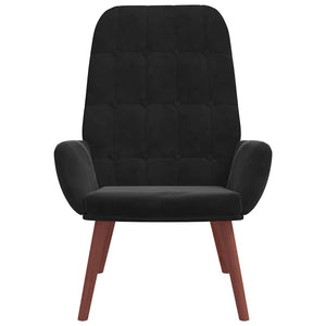 vidaXL Fauteuil relax noir velours