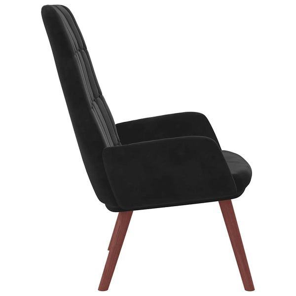 vidaXL Fauteuil relax noir velours