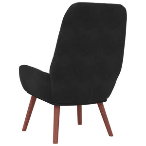 vidaXL Fauteuil relax noir velours