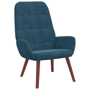 vidaXL Fauteuil relax velours bleu