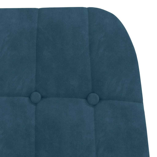 vidaXL Fauteuil relax velours bleu