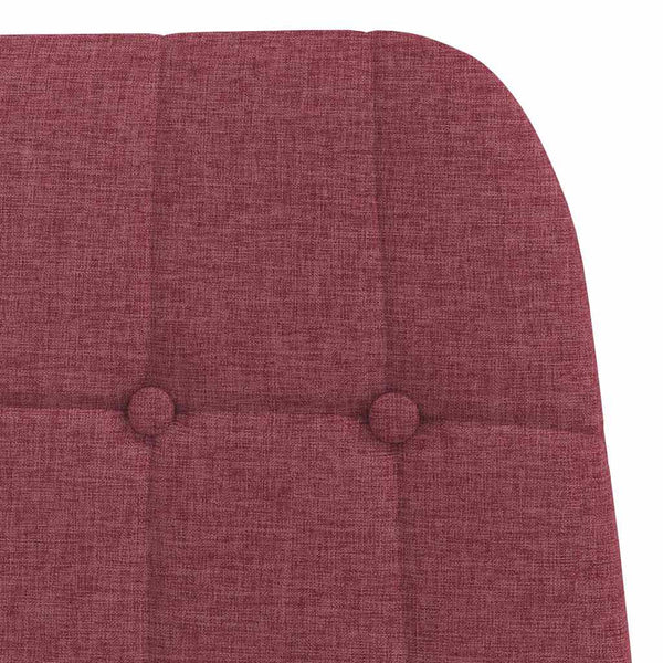 vidaXL Fauteuil relax en tissu rouge bordeaux