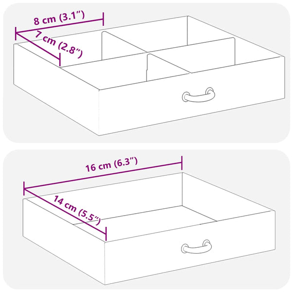 Abschließbares Schmuckkästchen mit 4 Schichten