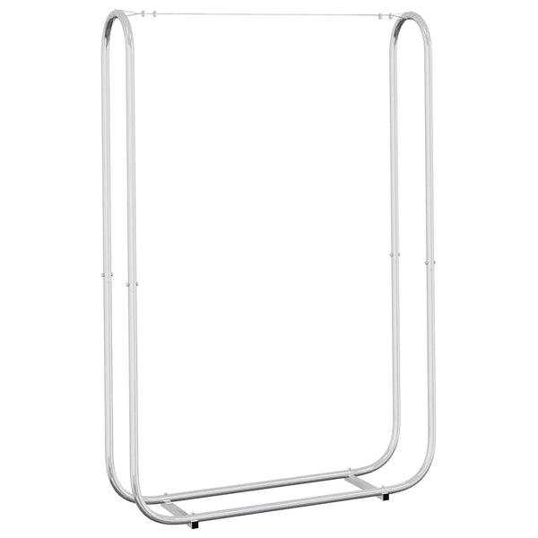 Verzinktes Kaminholzregal 100x25x150 cm