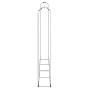 Verzinktes Kaminholzregal Stahl 250x25x150 cm