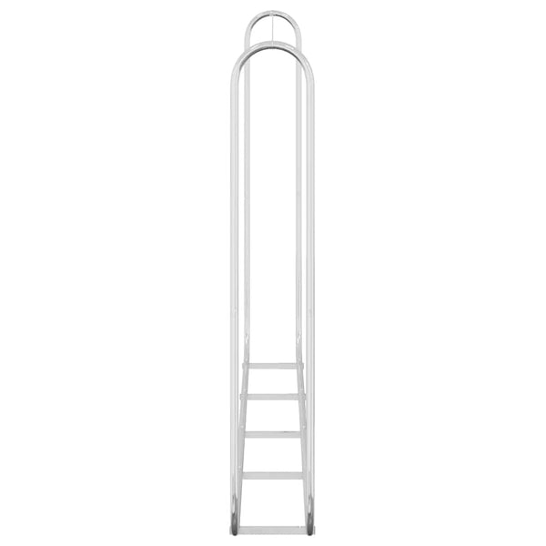 Verzinktes Kaminholzregal Stahl 250x25x150 cm