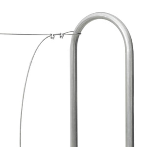 Verzinktes Kaminholzregal Stahl 250x25x150 cm