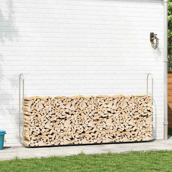 Verzinktes Kaminholzregal, 300 cm