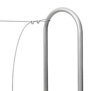 Verzinktes Kaminholzregal, 300 cm