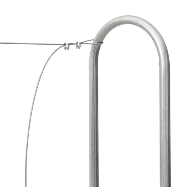 Verzinktes Kaminholzregal, 300 cm