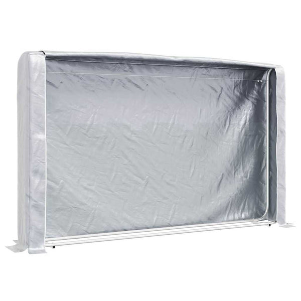 Verzinktes Brennholzregal mit Regenschutz 250cm