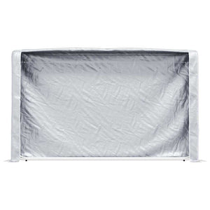Verzinktes Brennholzregal mit Regenschutz 250cm