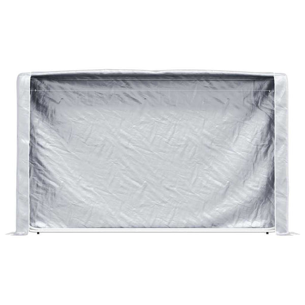Verzinktes Brennholzregal mit Regenschutz 250cm