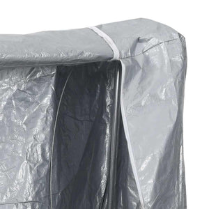 Verzinktes Brennholzregal mit Regenschutz 250cm