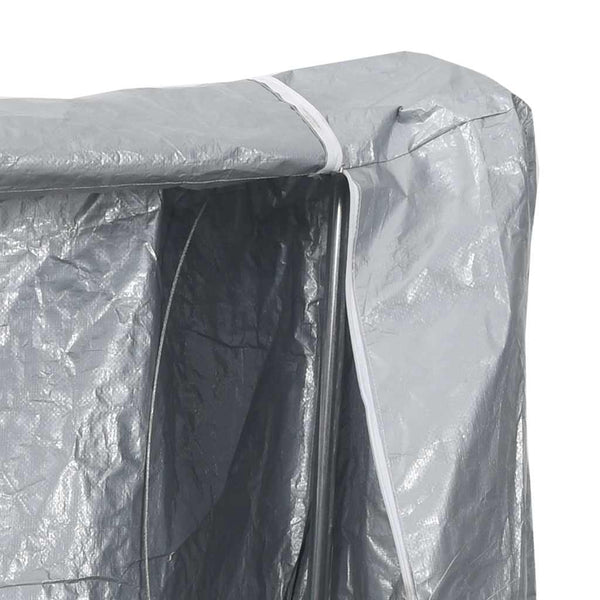 Verzinktes Brennholzregal mit Regenschutz 250cm