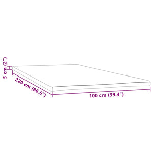 Matratzenauflage 100x220 cm