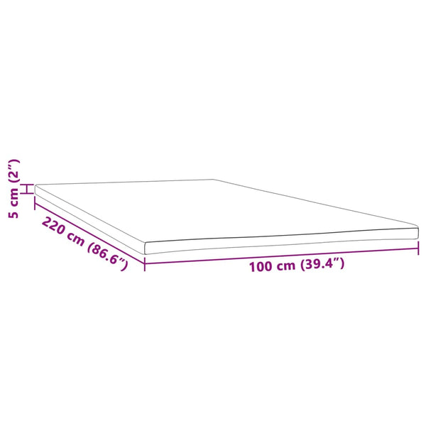 Matratzenauflage 100x220 cm