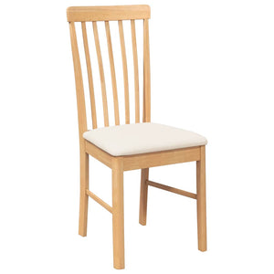 Esszimmerstühle 2er Set Gummibaum Massivholz