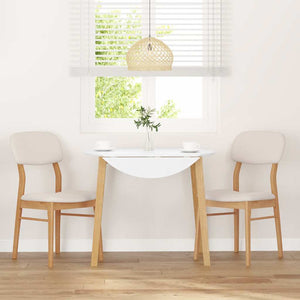 vidaXL Chaises de salle à manger avec coussins 2 pcs. Bois d'hévéa massif naturel