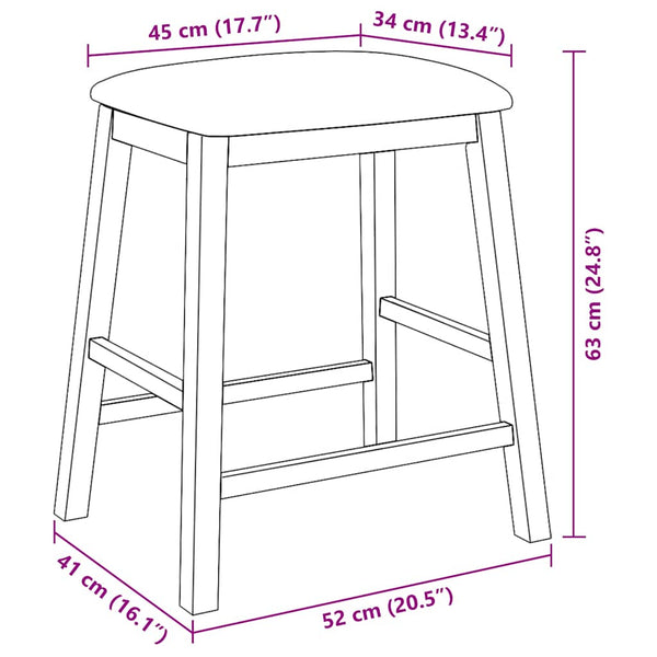 Barstühle 2er Set mit Kissen