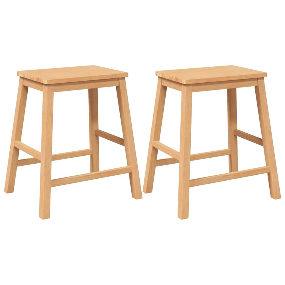 2er Set Barstühle aus Massivholz