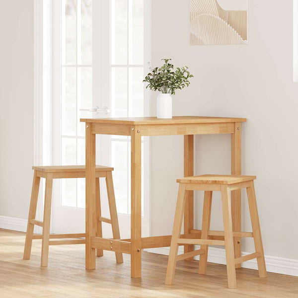 2er Set Barstühle aus Massivholz