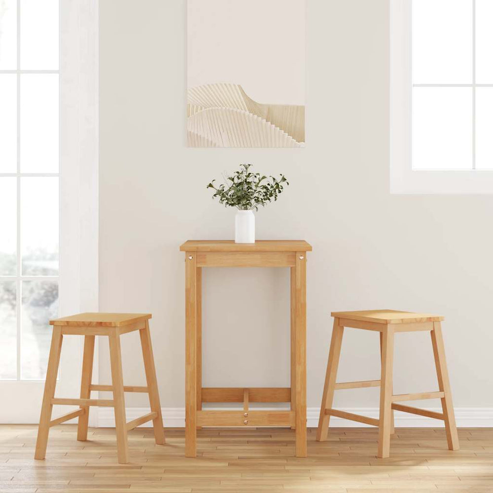2er Set Barstühle aus Massivholz