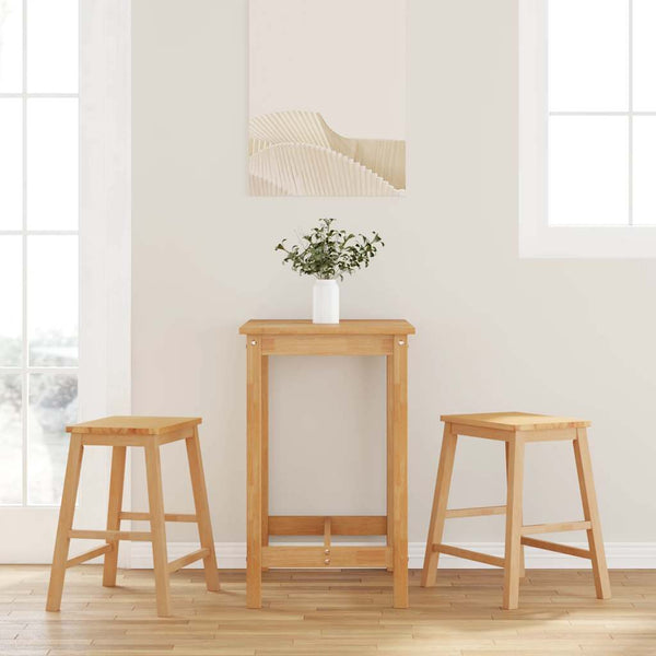 2er Set Barstühle aus Massivholz