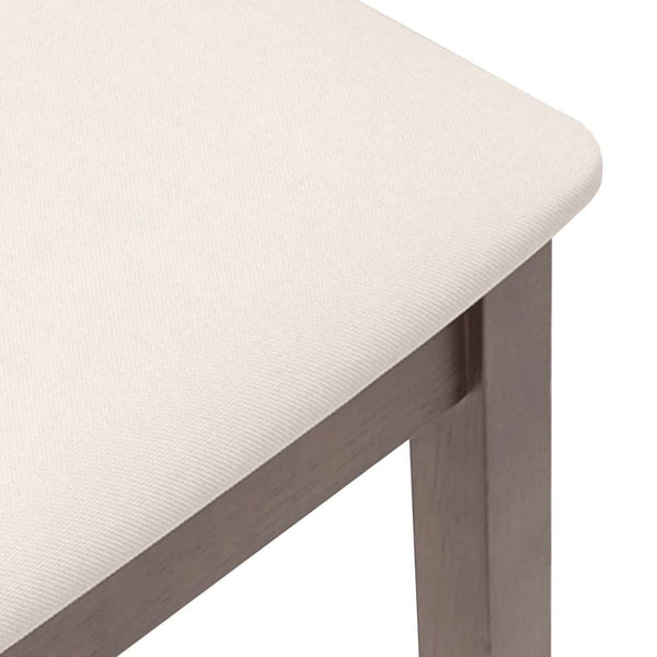 vidaXL Tabourets de bar avec coussins 2 pcs Marron Bois d'hévéa massif