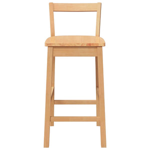 Barhocker 2er Set Natur Massivholz