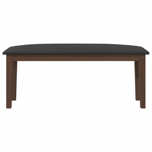 Braune Massivholzbank 110 cm