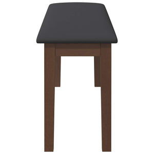 Braune Massivholzbank 110 cm