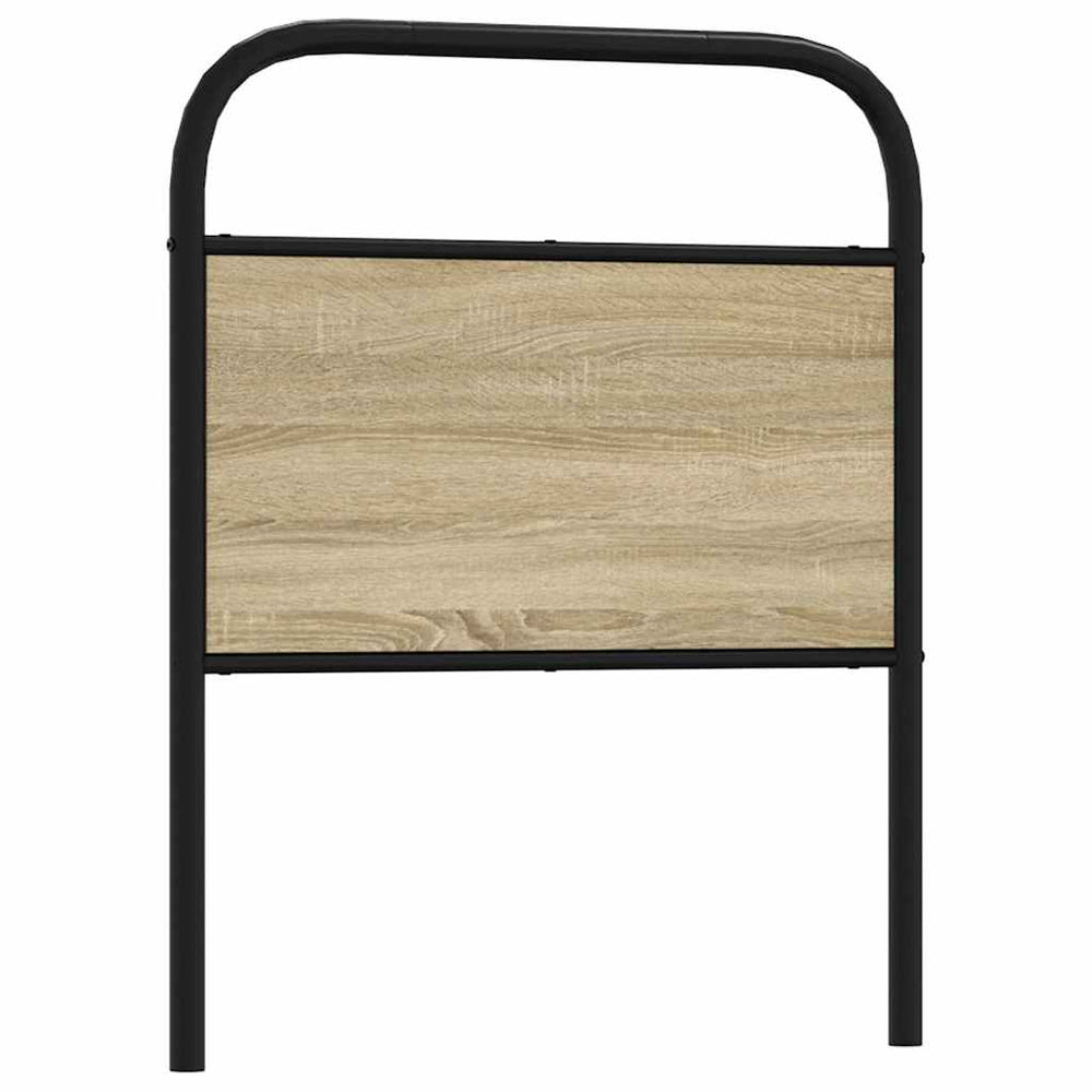vidaXL Replacement Headboard Sonoma Oak 80 cm Steel and Engineered Wood