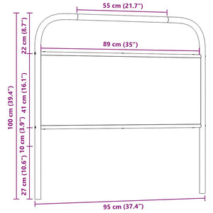 Sonoma Eiche Kopfteil 90 cm