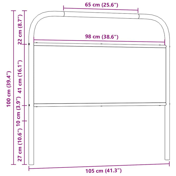 Sonoma Eiche Kopfteil 100 cm