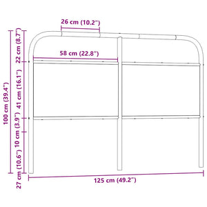 Sonoma-Eiche Kopfteil 120 cm