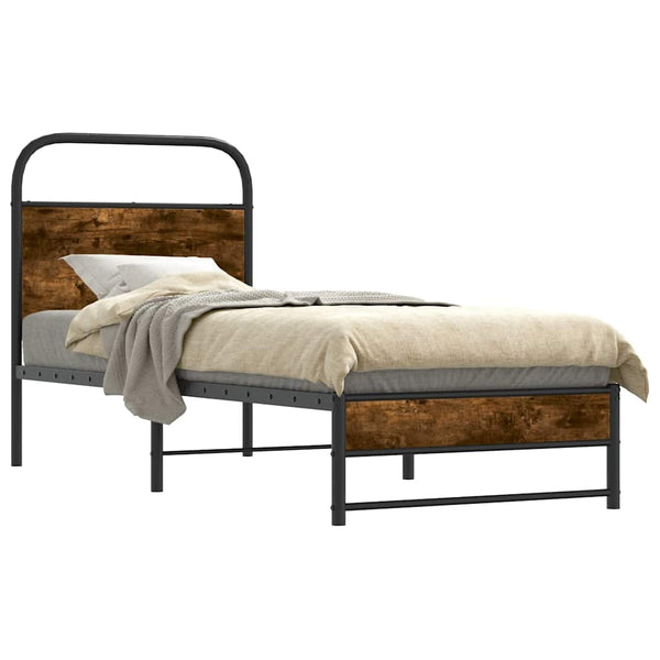 Bettgestell 75x190 cm Räuchereiche