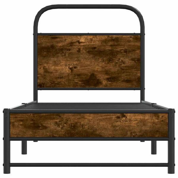 Bettgestell 75x190 cm Räuchereiche