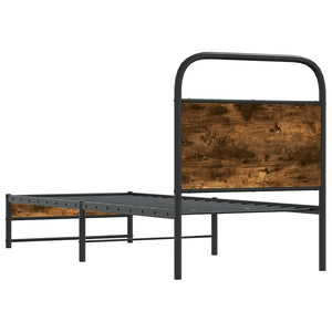 Bettgestell 75x190 cm Räuchereiche