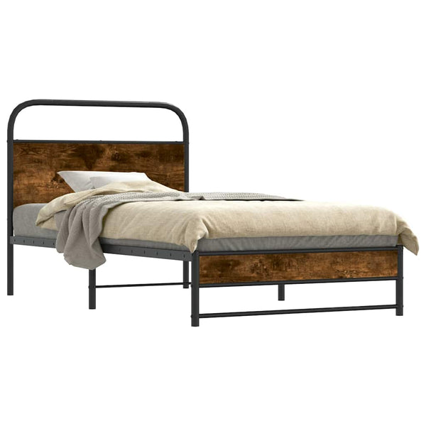Bettgestell 90x190 cm Räuchereiche