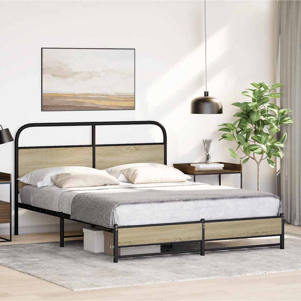Bettgestell 150x200 cm Sonoma Eiche