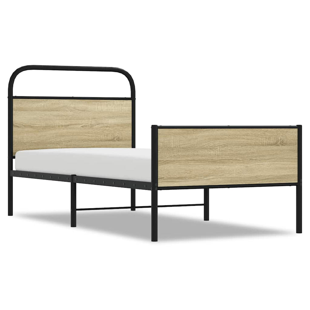 Bettgestell 75x190 cm Sonoma-Eiche