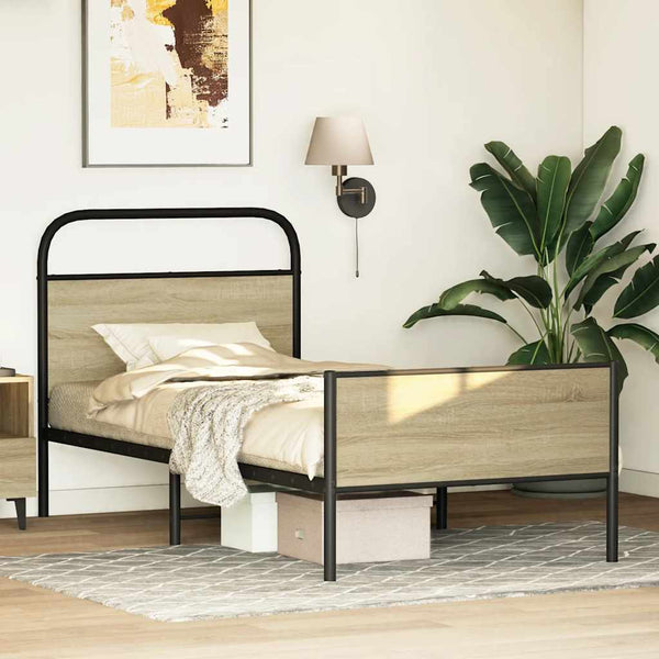 Bettgestell 75x190 cm Sonoma-Eiche