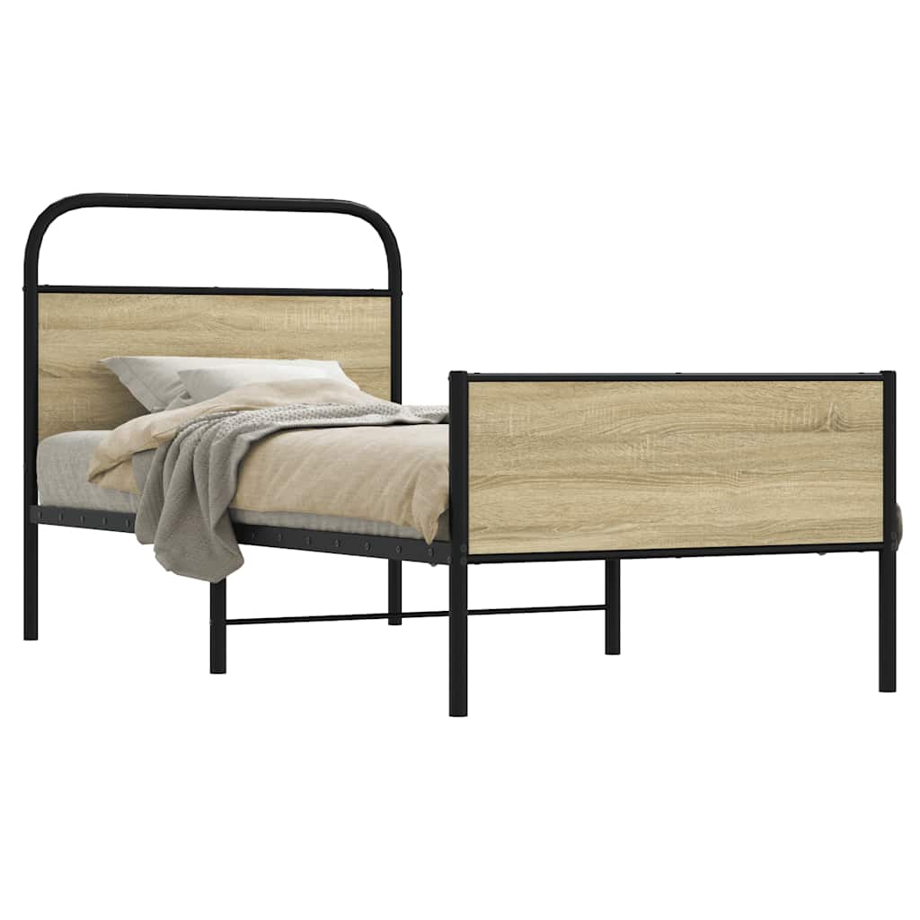Bettgestell 80x200 cm Sonoma Eiche