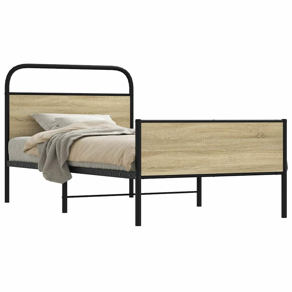 Bettgestell 107x203 cm Sonoma Eiche