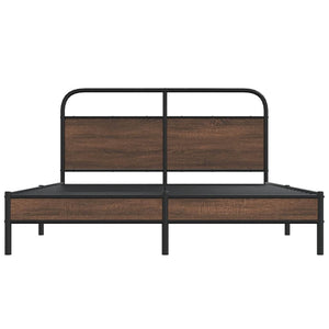 vidaXL Cadre de lit sans matelas 160x200 cm Aspect chêne marron