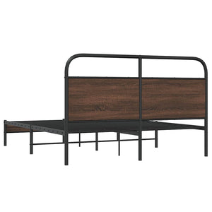 vidaXL Cadre de lit sans matelas 160x200 cm Aspect chêne marron