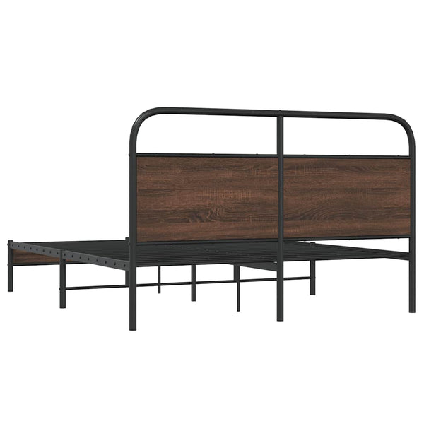 vidaXL Cadre de lit sans matelas 160x200 cm Aspect chêne marron